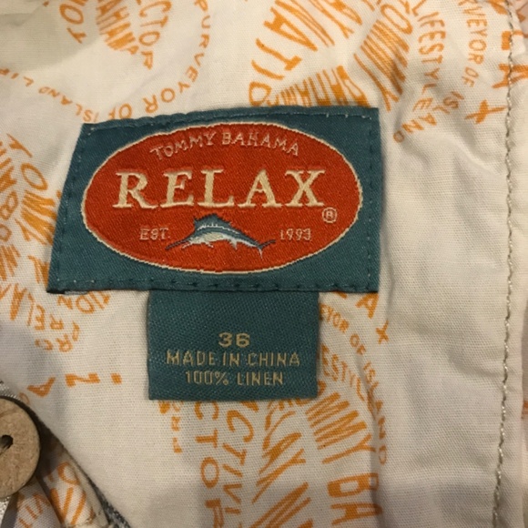 Tommy Bahama linen pin stripe shorts - Picture 4 of 8